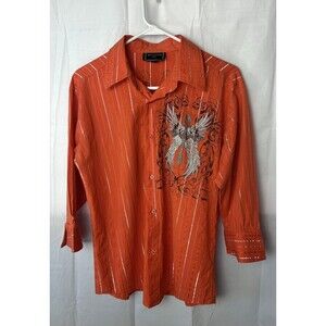 Meztizos‎ Orginal Womens Size Medium Button Down 3/4 Sleeve Vintage Y2K